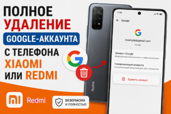 Удаление Google-аккаунта с телефона